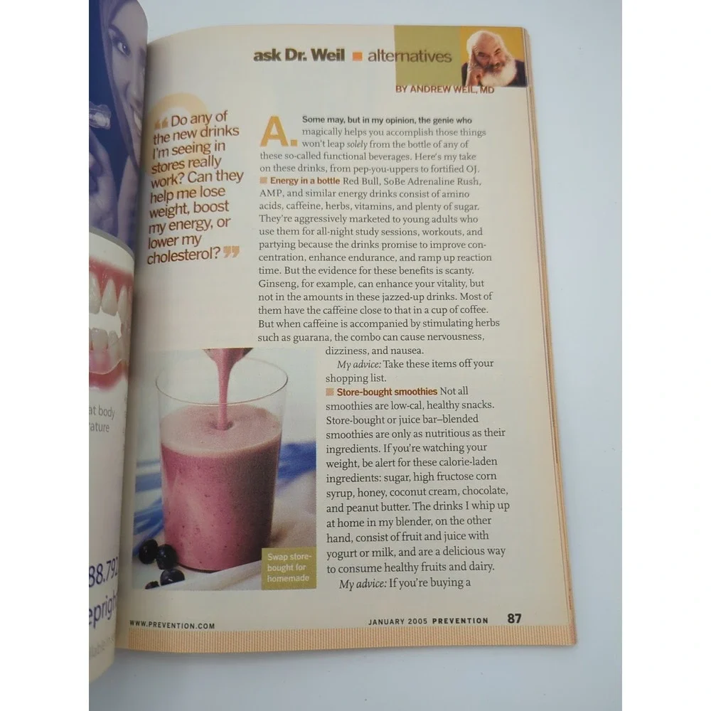 Prevention The‎ Magazine For Better Health January 2005 & December 2006